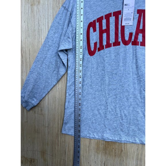 Wild Fable - Women's Long Sleeve "Chicago" Graphic T-Shirt - Grey - Small - Picture 6 of 10